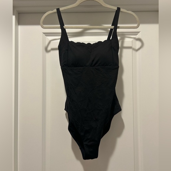 Sea Level Scallop Square Neck Bralette One Piece - Picture 4 of 10